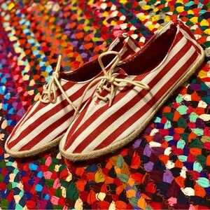 BDG Striped Canvas Espadrilles